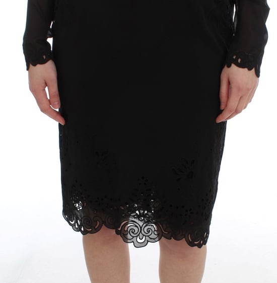 Lasergeschnittenes Blumen Cocktailkleid - Image 6