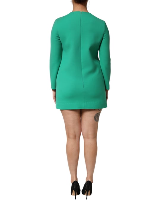 Langärmliges grünes Kleid - Image 4