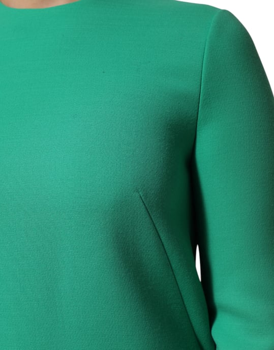 Langärmliges grünes Kleid - Image 6