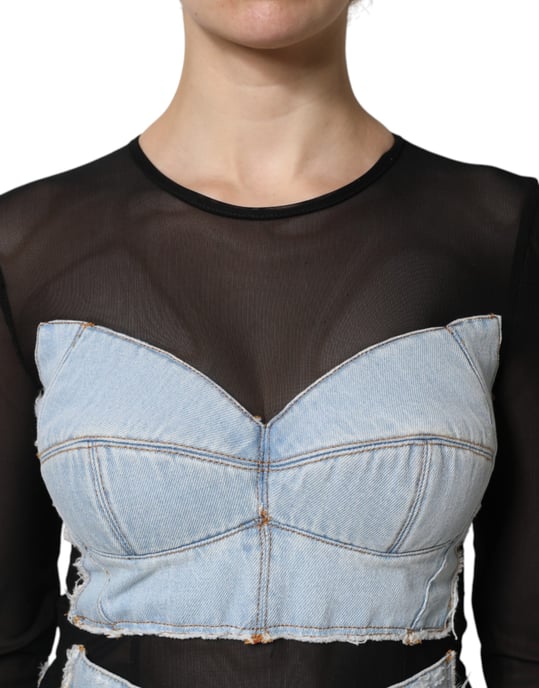 Jeans Mini Kleid mit distressed Design - Image 5