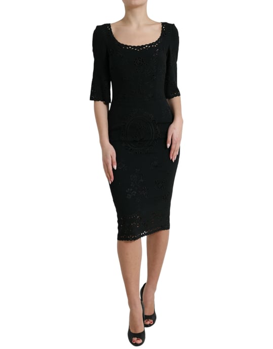 Blumen-Spitzen-Bleistiftkleid - Image 1