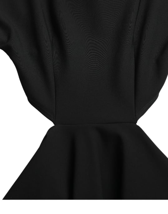 Ausschnitt Mini Kleid mit langen Ärmeln im Skater-Stil - Image 6