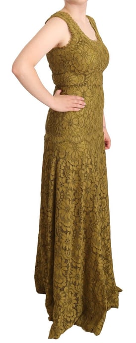 Spitzen-Maxikleid Ärmellos V-Ausschnitt - Image 3