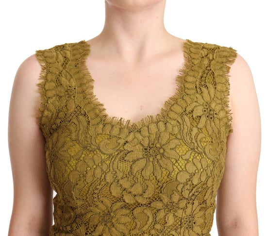 Spitzen-Maxikleid Ärmellos V-Ausschnitt - Image 5