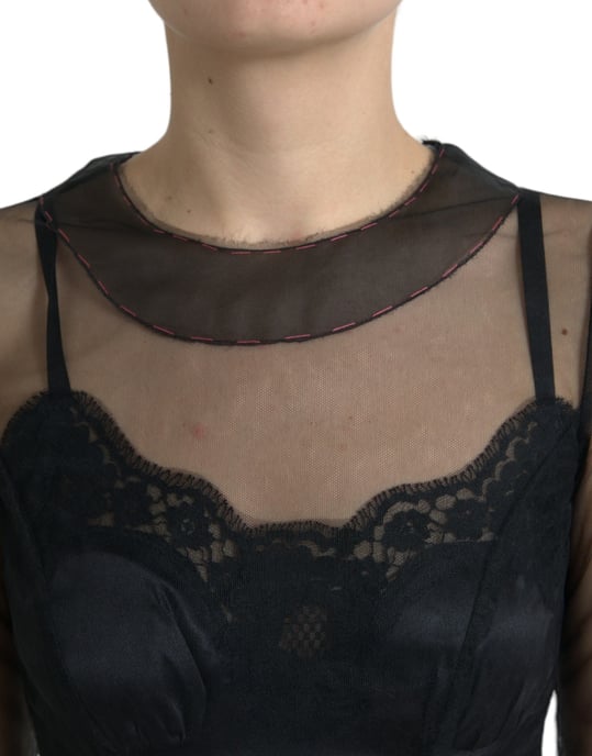 Blumengesticktes Abendkleid Langes Kleid - Image 4