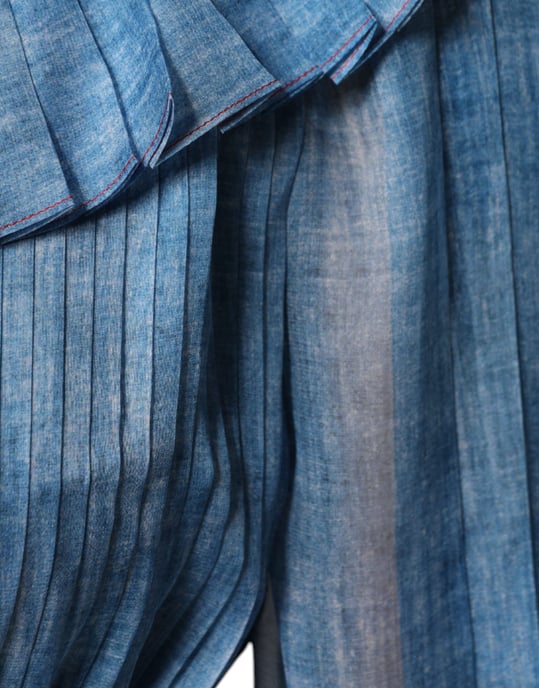 Faltendes Maxi-Kleid mit High-Low-Saum - Image 6