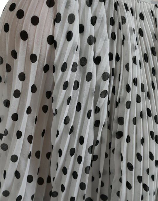 Punkte Falten Maxi Kleid - Image 6