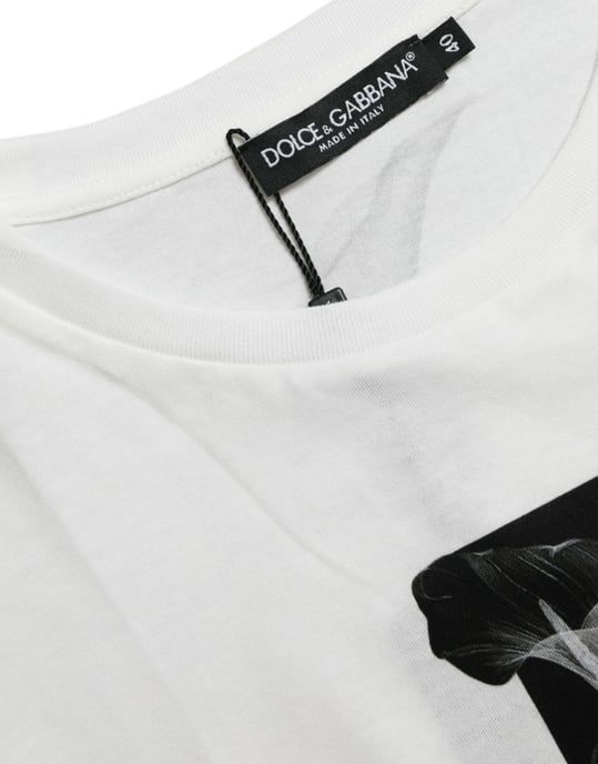 Blumiges Kurzarm Crewneck T-Shirt - Image 6