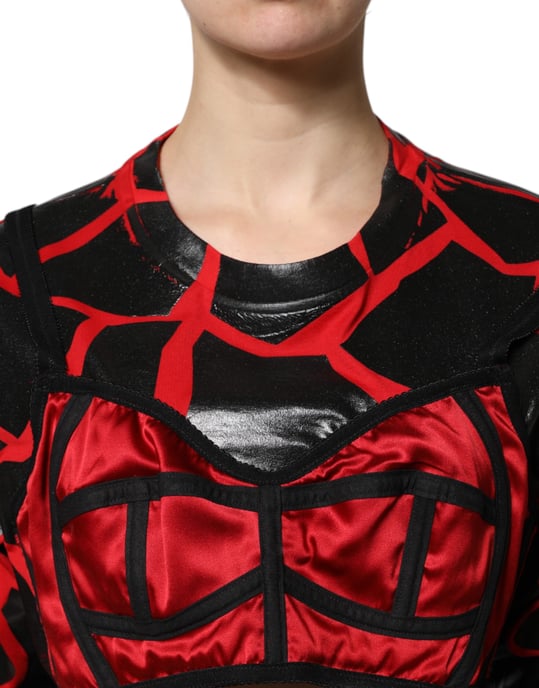 Abstraktes Druck Satin-Top - Image 5