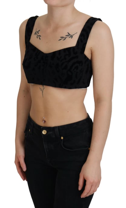 Dolce & Gabbana Sweetheart-ärmelloses Samt-Top - Schwarz - Image 2