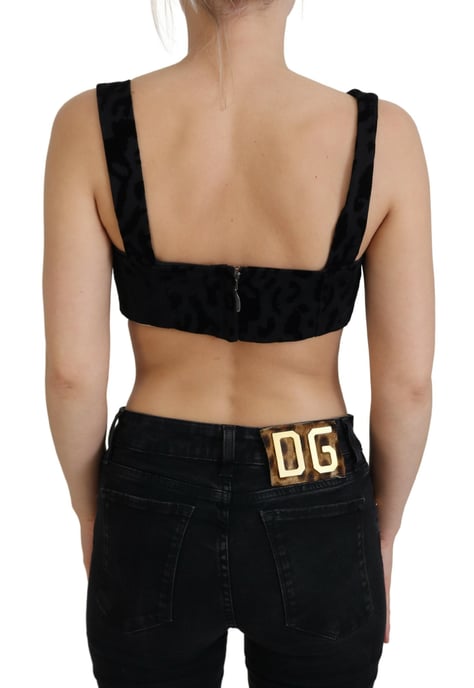 Dolce & Gabbana Sweetheart-ärmelloses Samt-Top - Schwarz - Image 3