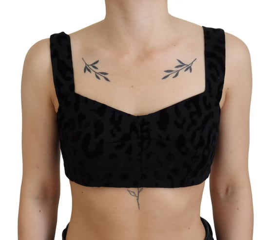 Dolce & Gabbana Sweetheart-ärmelloses Samt-Top - Schwarz - Image 4