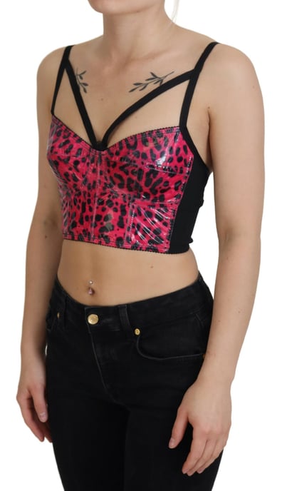 Leopardenmuster Korsett-Top Tsh83158 - Image 2
