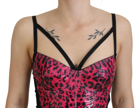 Leopardenmuster Korsett-Top Tsh83158 - Image 4