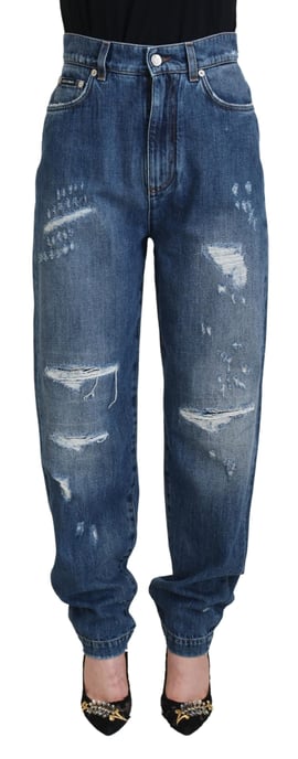 Abgedragte Denim-Jeans mit Rissen - Image 1