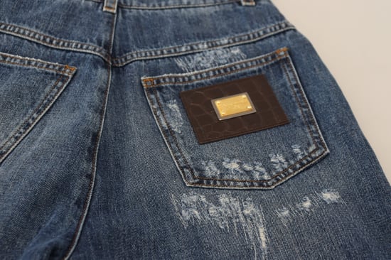 Abgedragte Denim-Jeans mit Rissen - Image 6