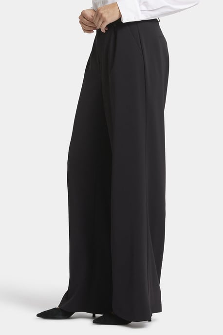 Weite Beinform Hose Schwarz | Schwarz - Image 2