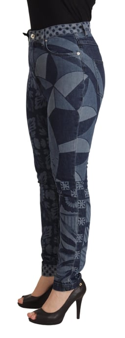 Dolce Gabbana Florale Geometrische Skinny Jeans - Image 2