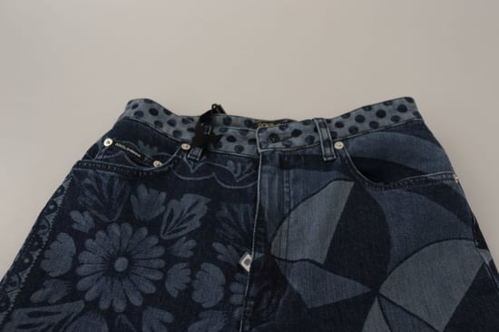 Dolce Gabbana Florale Geometrische Skinny Jeans - Image 5