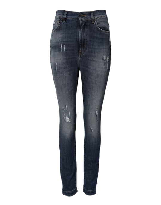 Zerrissene Skinny Jeans mit Used-Effekt - Image 1
