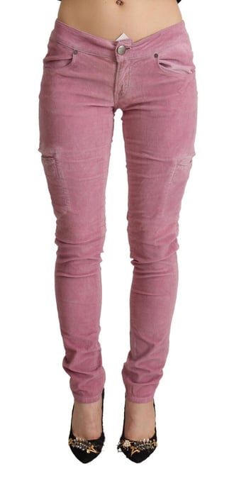 Corduroy Skinny Jeans Rosa - Image 1
