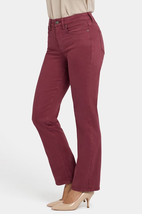 Marilyn Gerade Jeans | Wahres Burgunder - Image 2