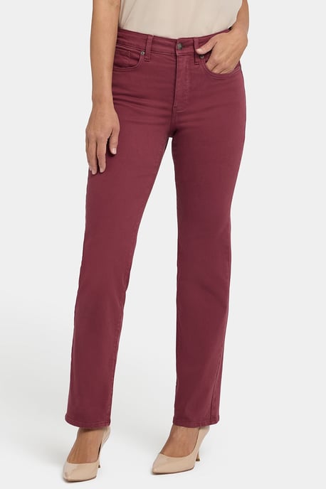 Marilyn Gerade Jeans | Wahres Burgunder - Image 3