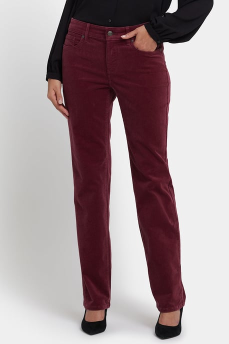 Marilyn Gerade Hose | Siena Rot - Image 3