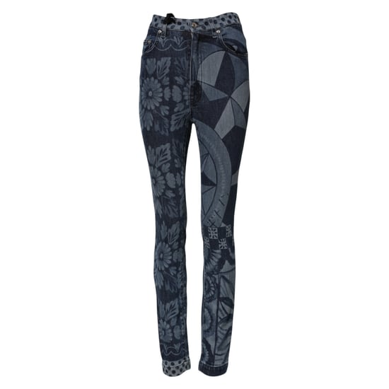 Bedruckte Slim-Fit-Jeans aus Denim - Image 5