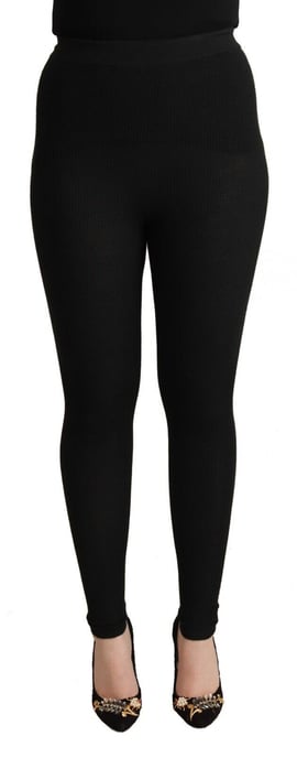 Dolce Gabbana Gerippte Strickleggings - Image 1