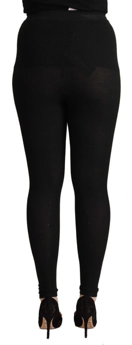 Dolce Gabbana Gerippte Strickleggings - Image 3