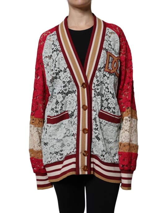 Spitzen-Cardigan Strickpatchwork - Image 1