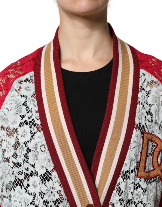 Spitzen-Cardigan Strickpatchwork - Image 5
