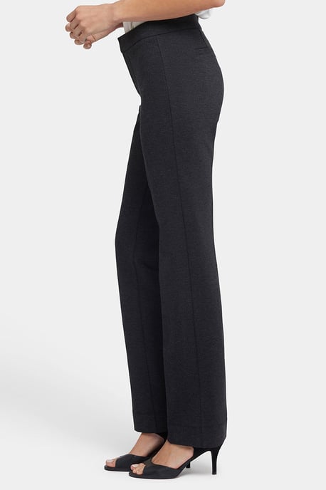 Schlanke Pants aus Ponte-Strick | Anthrazitmeliert - Image 2