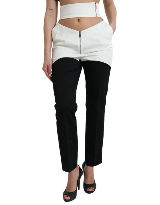 Zweifarbige Designerpants Enganliegende Zip-Jacke - Image 1
