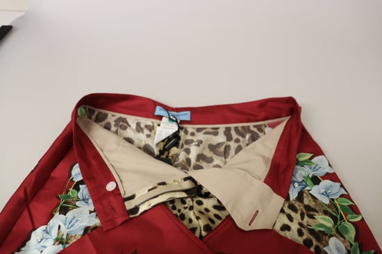Leopardenmuster-Hose mit floralem Seitenpanel - Image 5