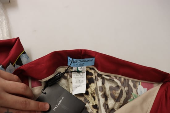 Leopardenmuster-Hose mit floralem Seitenpanel - Image 6