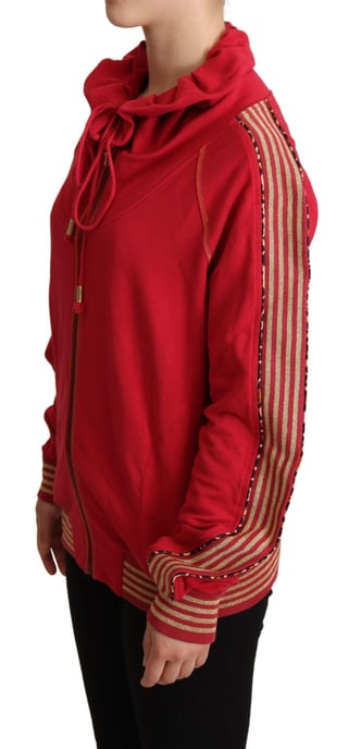 Rote Kapuzenpullover mit Reißverschluss - Image 2