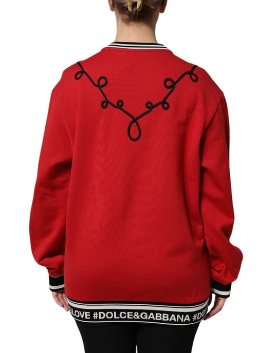 Bestickter Rundhalsausschnitt Sweatshirt - Image 4