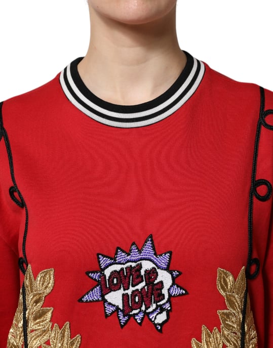 Bestickter Rundhalsausschnitt Sweatshirt - Image 5