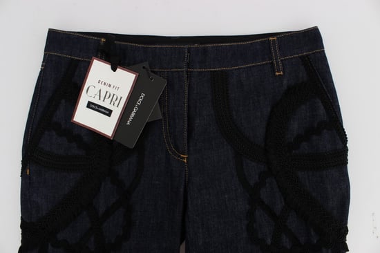 Schnürdetails cropped Jeans - Image 5
