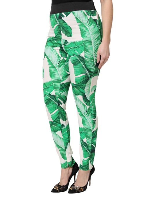 Bedruckte Hose Hohe Taille Slim Fit - Image 3