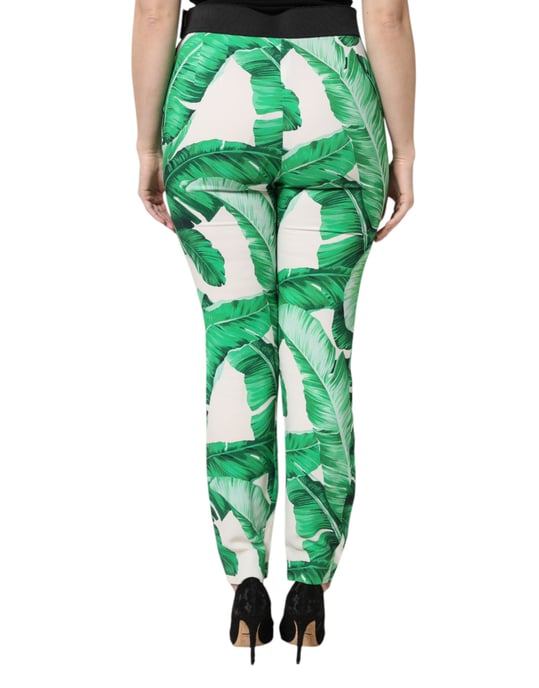 Bedruckte Hose Hohe Taille Slim Fit - Image 4