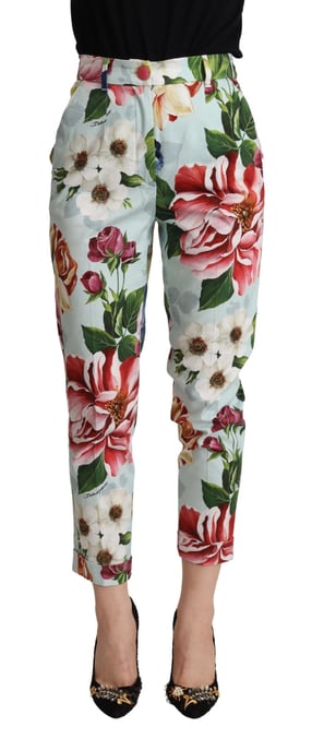 Blumenmuster cropped Hose - Image 1