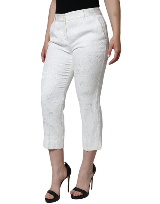 Blumenbrokat-Cropped-Hosen - Image 3