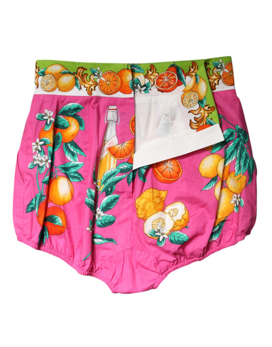 Zitronenmuster Hohe Taille Shorts - Image 6