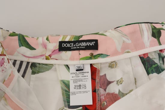 Blumen-Patchwork-Hochbundshorts - Image 5