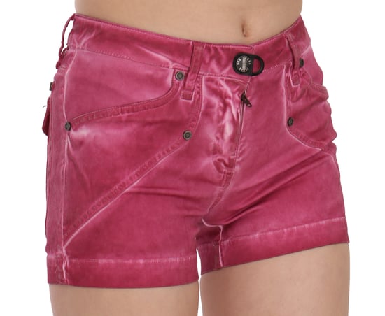 Plein Sud Pan70241 Rosa Denim-Shorts - Image 2