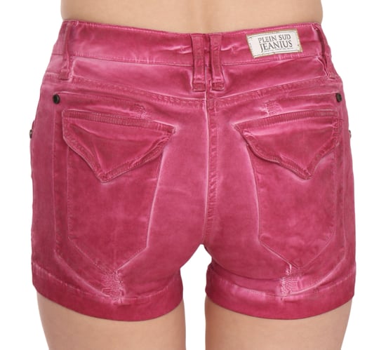 Plein Sud Pan70241 Rosa Denim-Shorts - Image 4