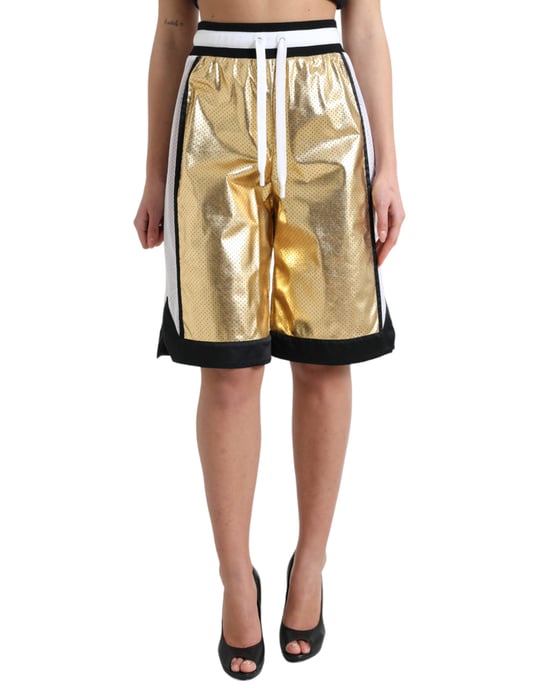 Metallische Shorts Gold Stil - Image 1